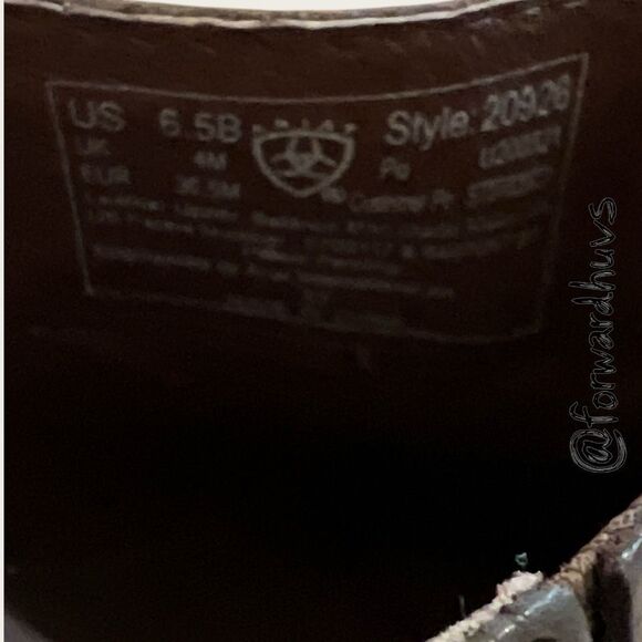 Ariat Brown Leather Wedge Heel Clog with Tassel - Size 6.5 - Picture 6 of 10